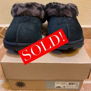 GR8T PRICE EUC UGG Coquette Black/Leopard Slippers